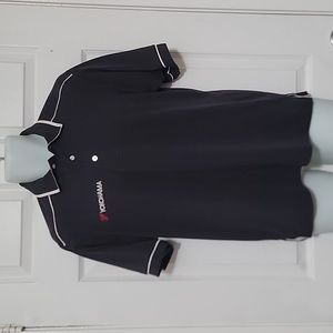 Yokohama Polo Shirt Men's Port Authority Pullover Black Short Sleeve.Size Med